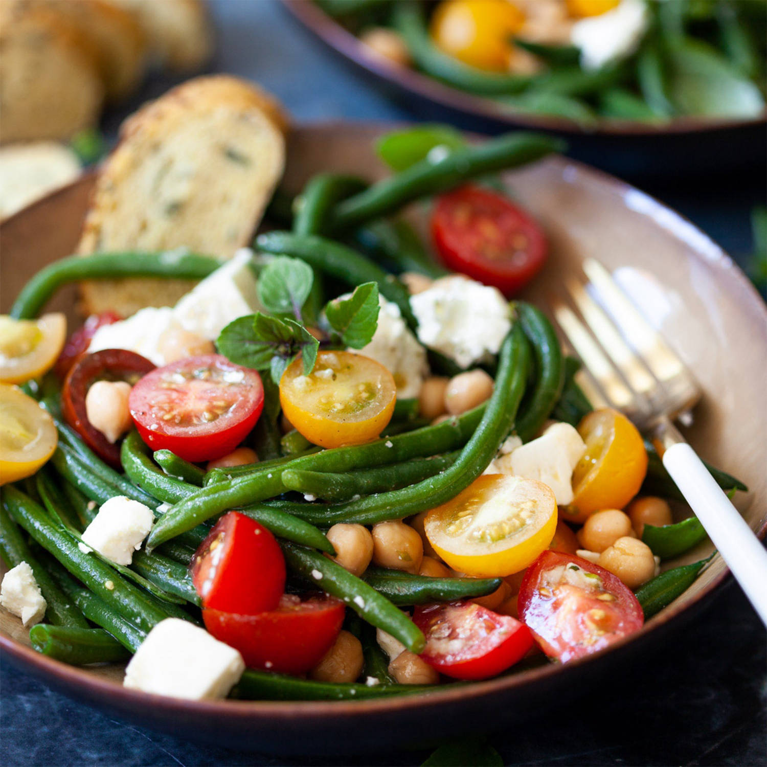 Grüner Bohnensalat