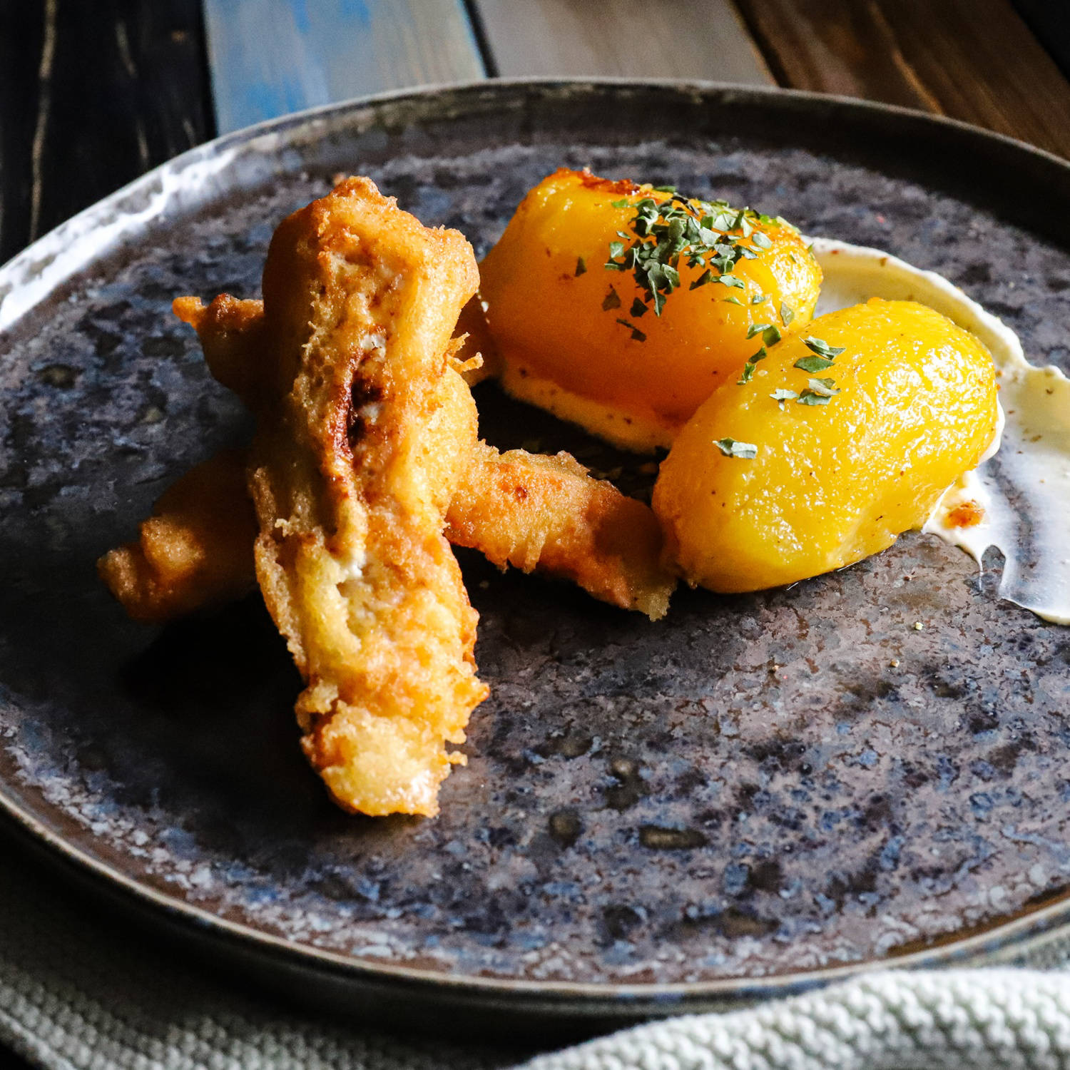 Serviervorschlag: Backfisch