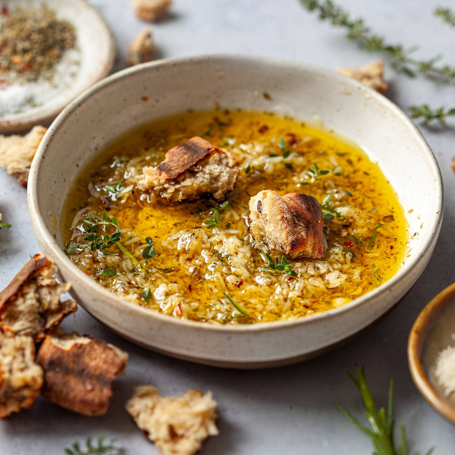 Knoblauch-Olivenöl-Dip
