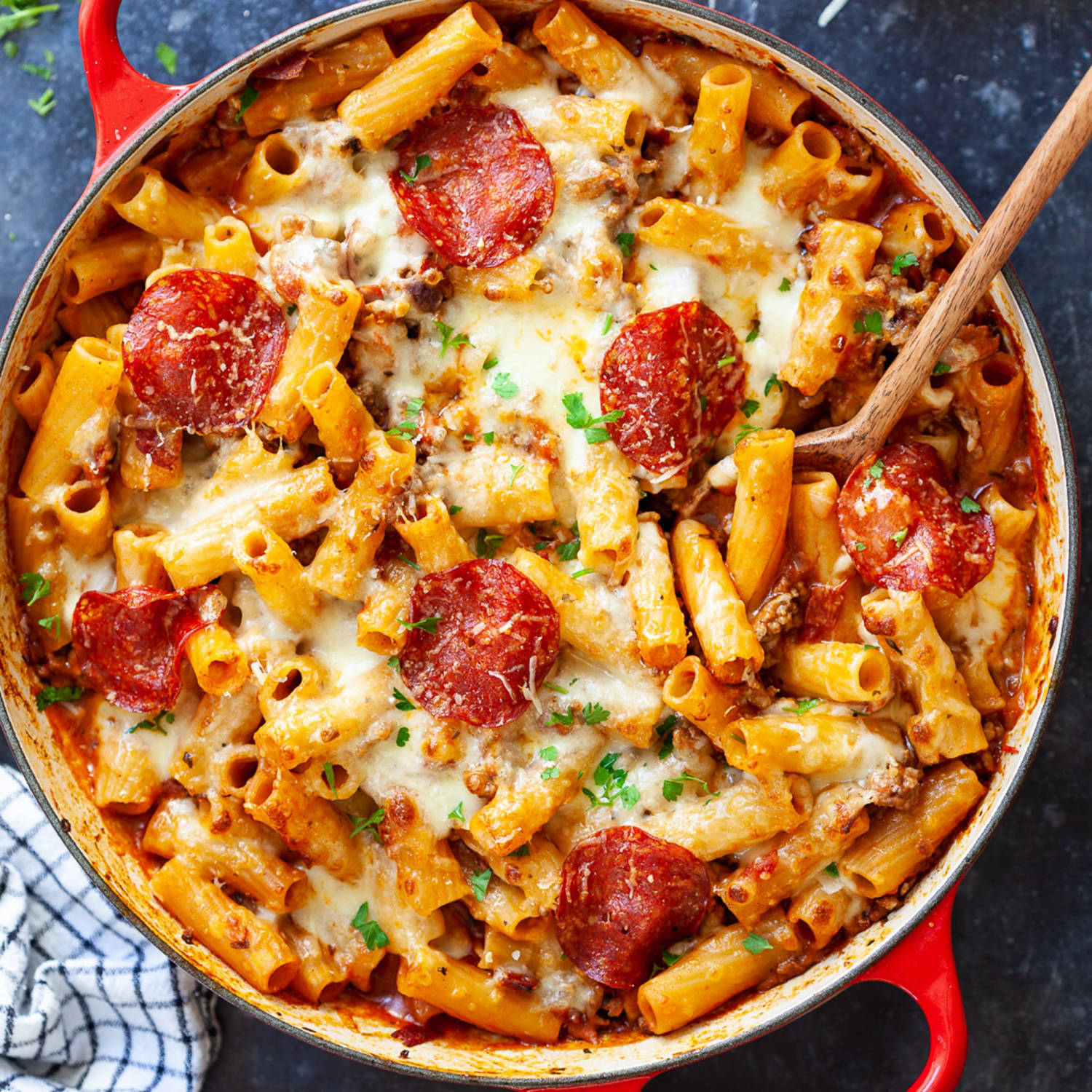 Serviervorschlag: One Pot Pizza Pasta