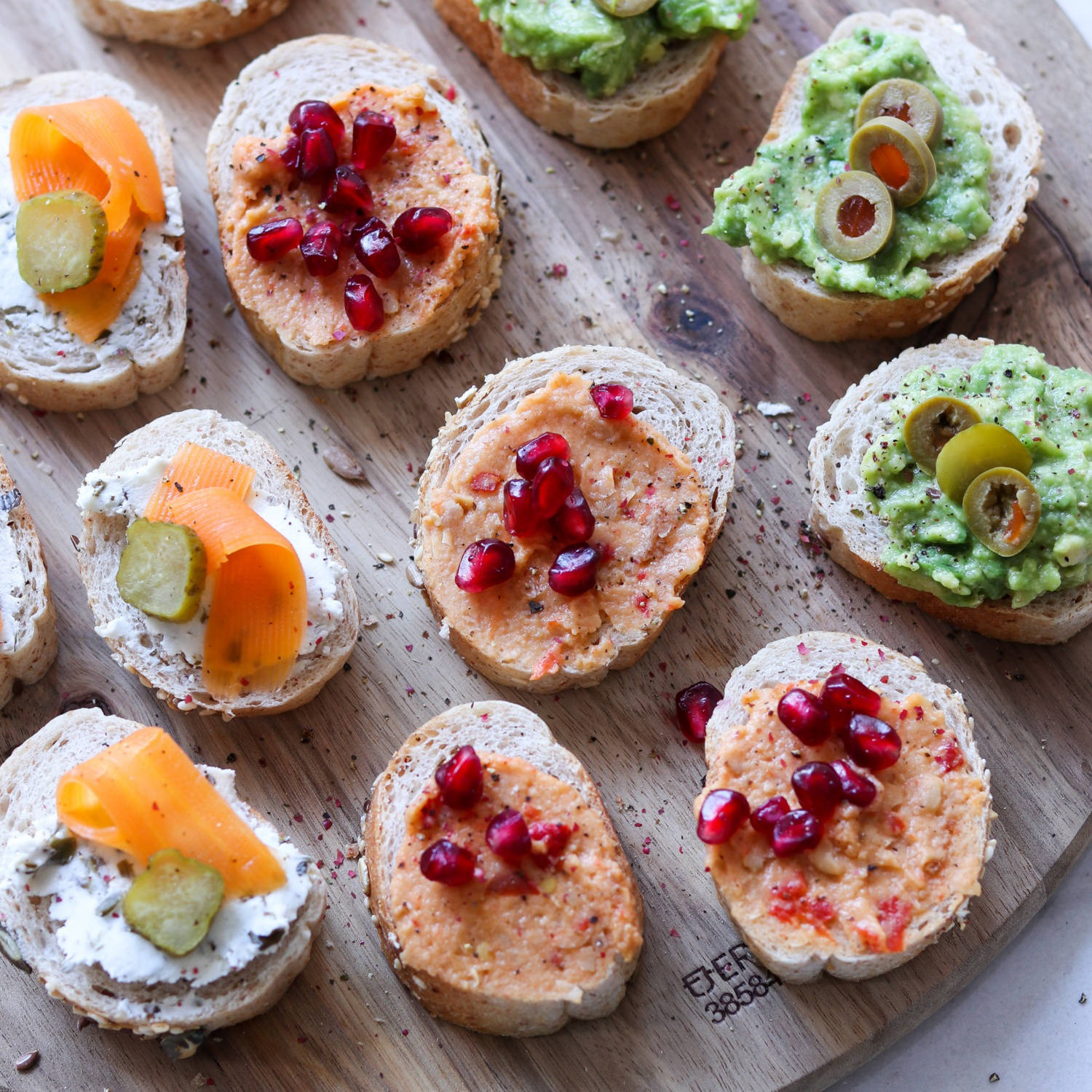 Serviervorschlag: Französische Canapés