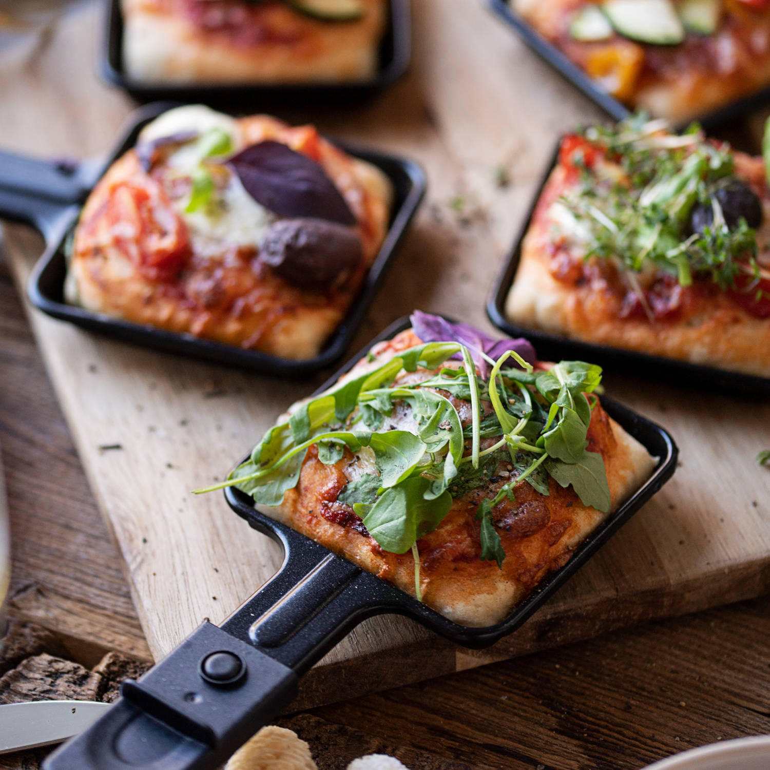 Serviervorschlag: Pizza Raclette