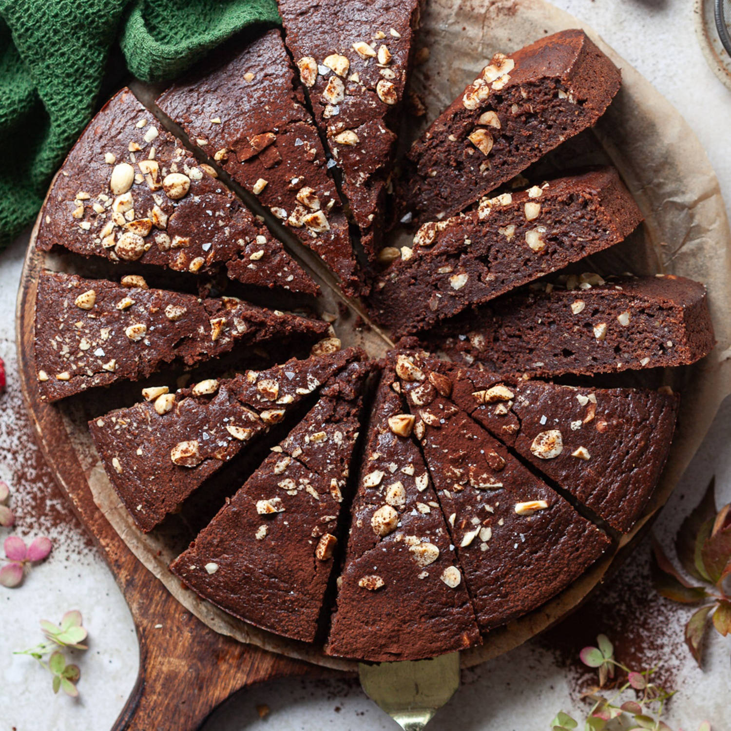 Serviervorschlag: Maroni-Schoko-Kuchen
