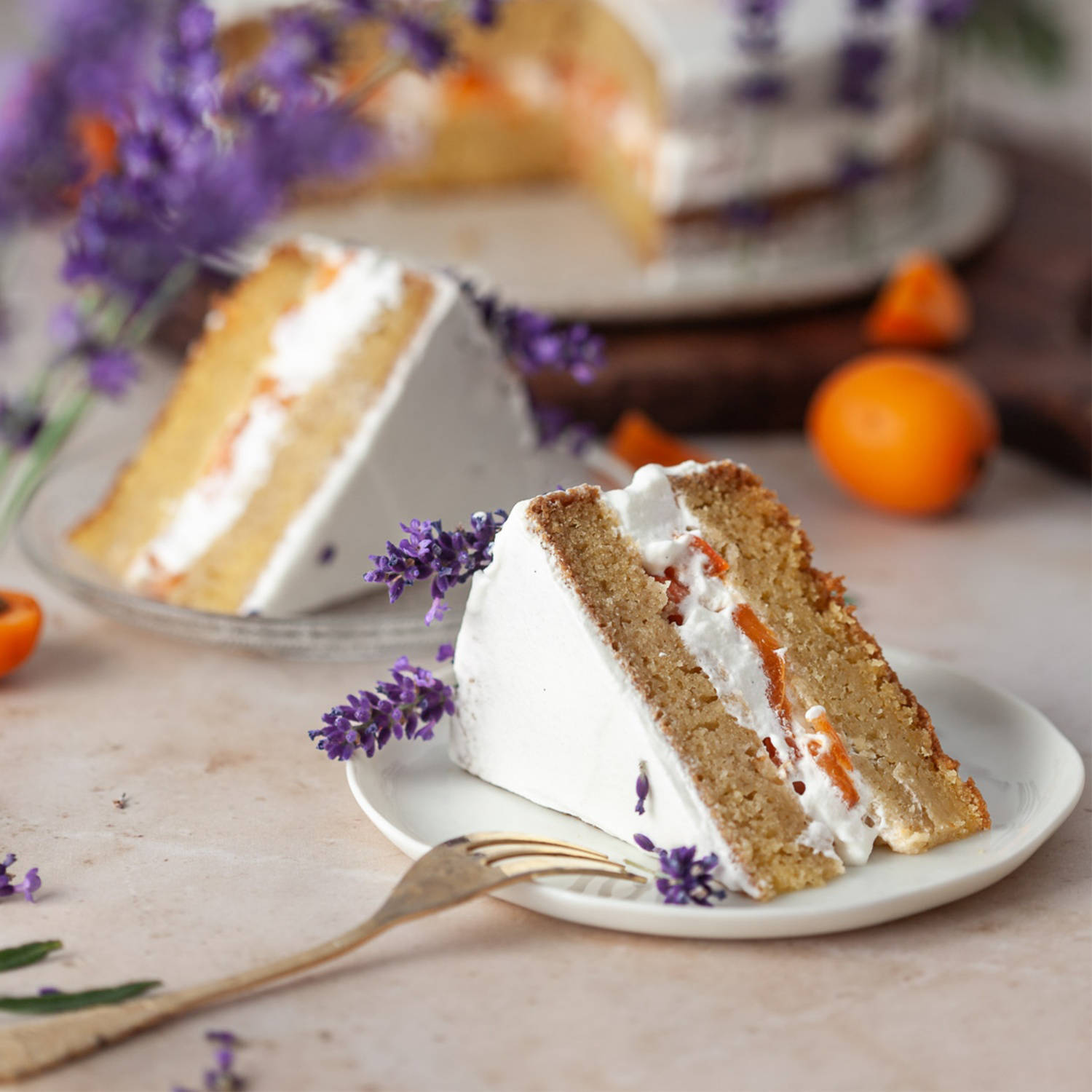 Serviervorschlag: Marillenkuchen