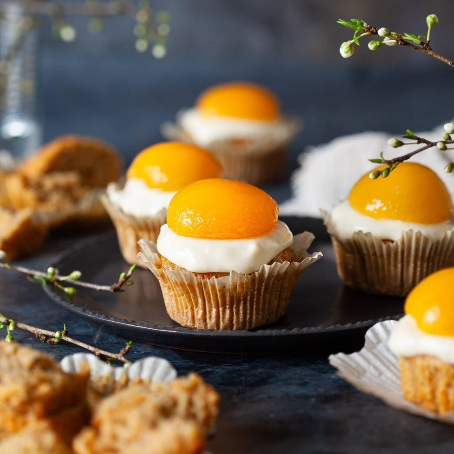 Serviervorschlag: Marillen Muffins