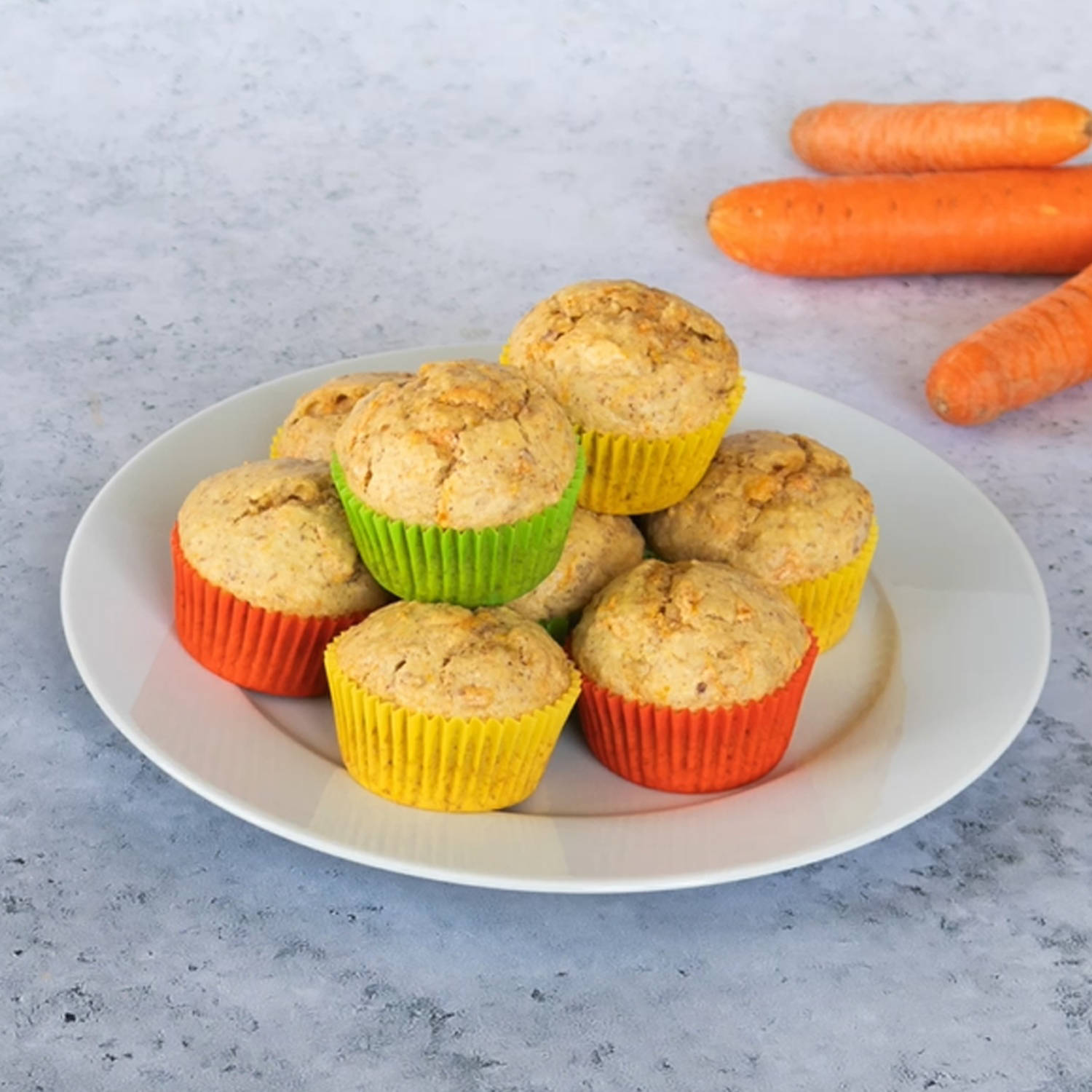 Serviervorschlag: Karottenmuffins