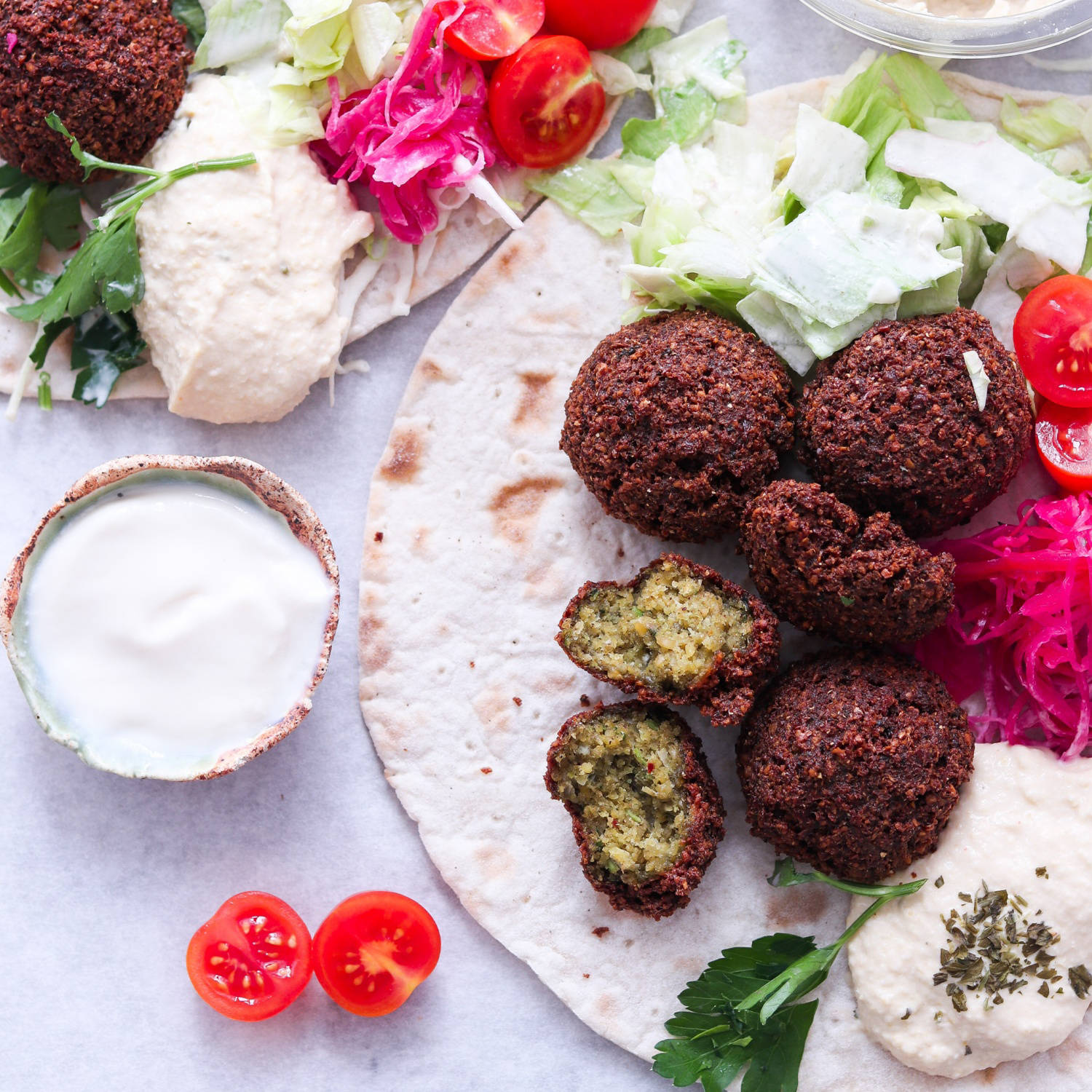 Serviervorschlag: Falafel aus dem Airfryer