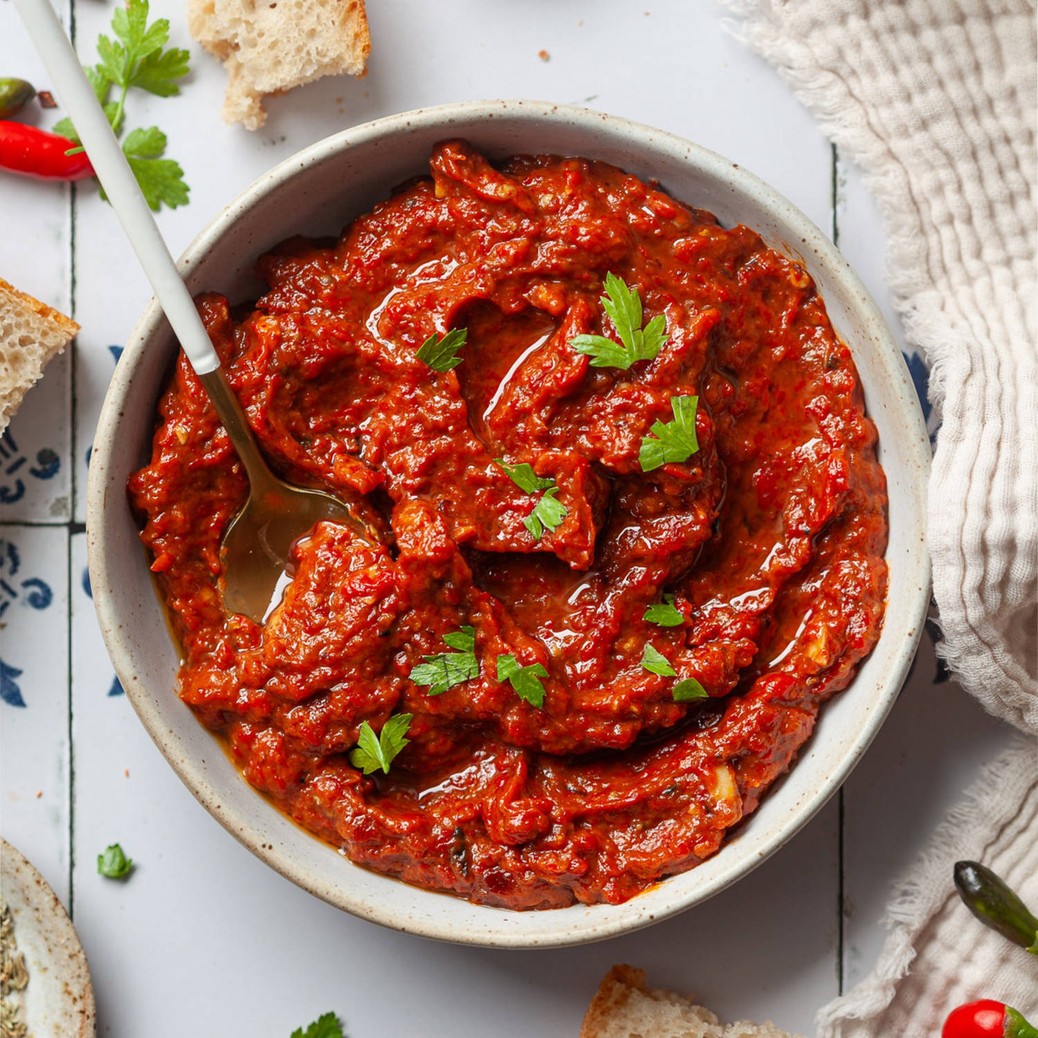 Serviervorschlag: Hausgemachter Ajvar