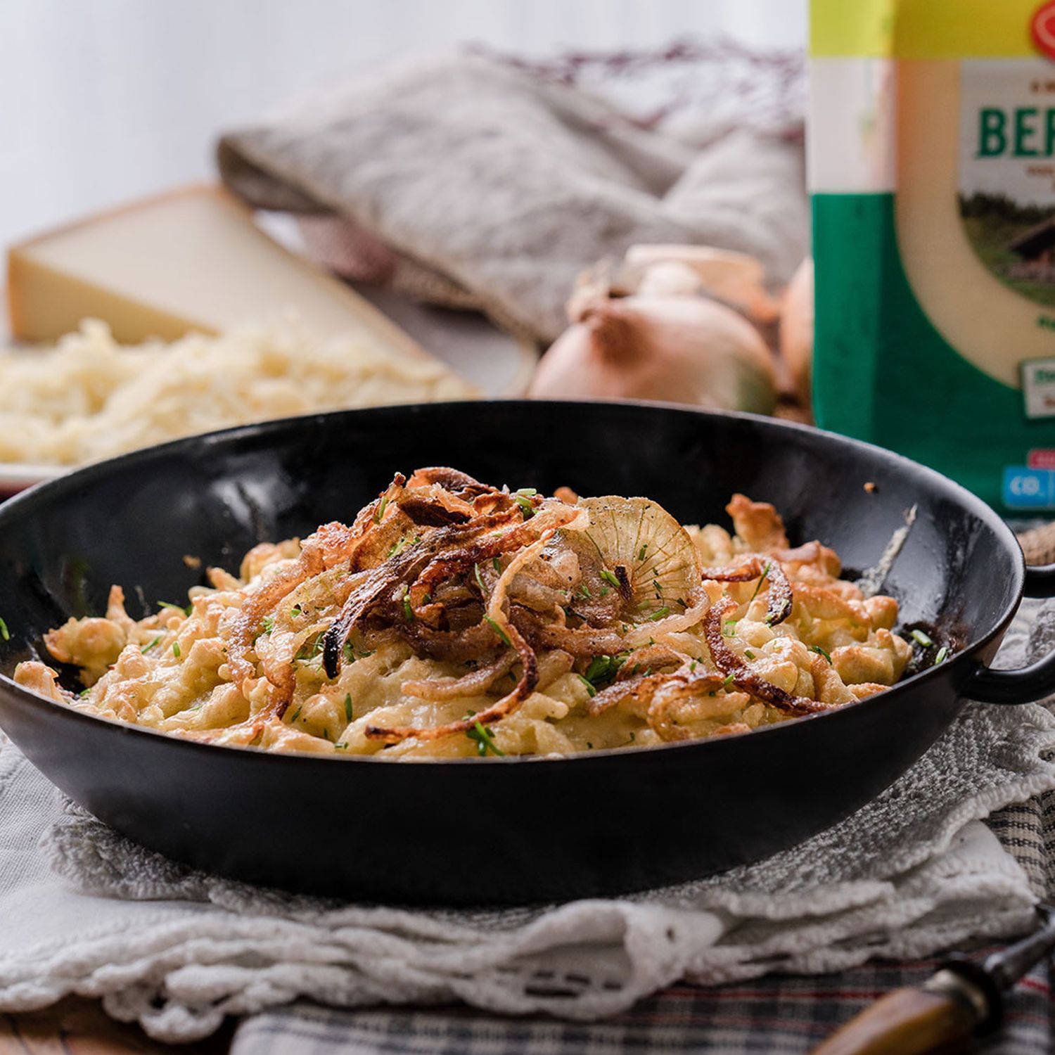 Serviervorschlag: Käsespätzle