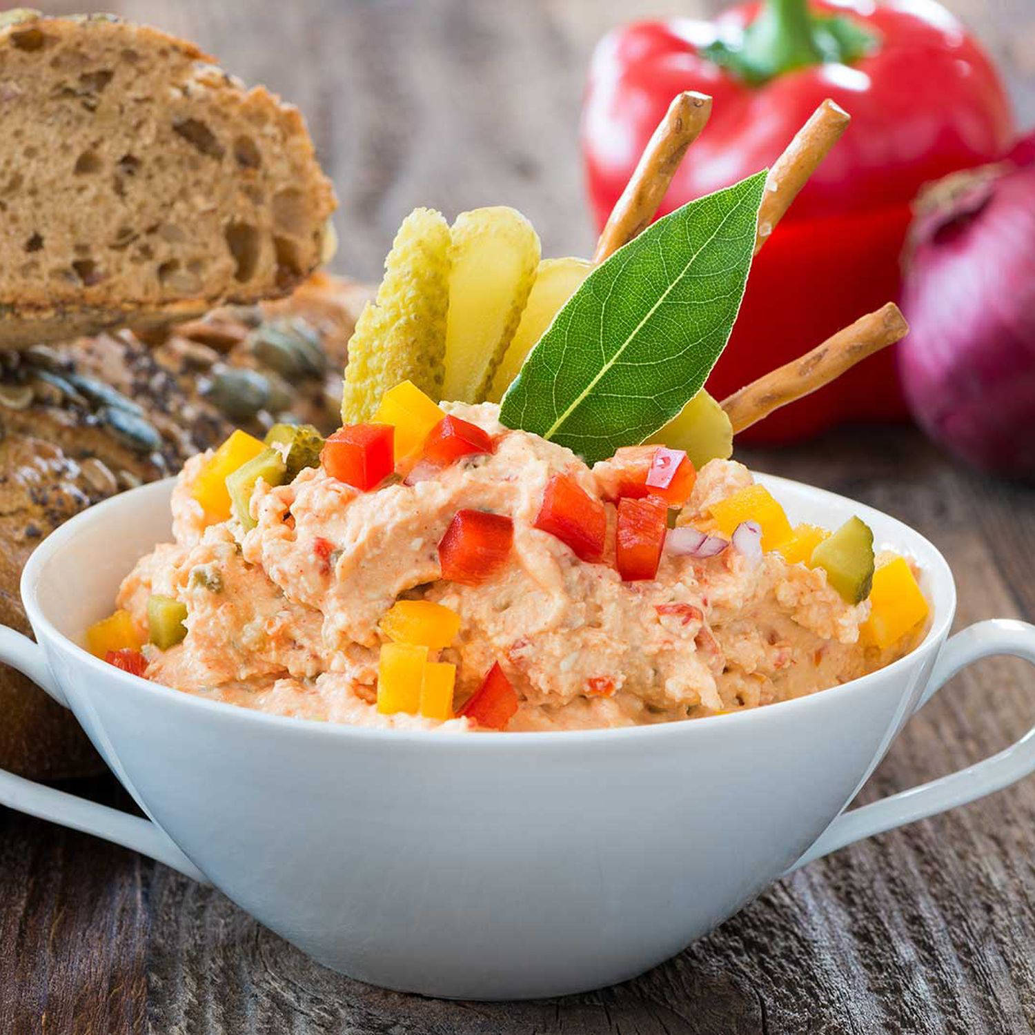 Serviervorschlag: Schnelles Rezept: Liptauer
