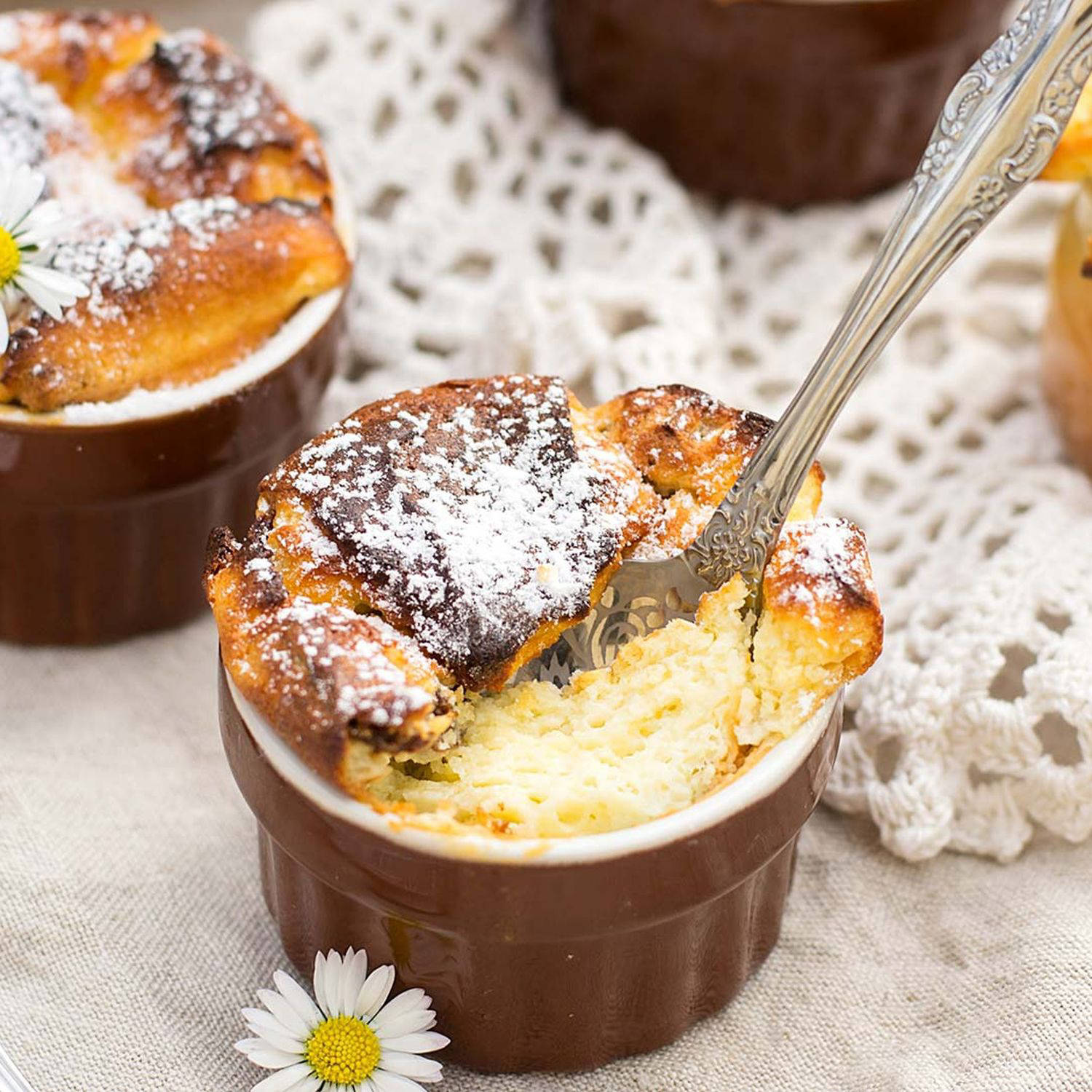 Serviervorschlag: Eierlikör-Soufflé