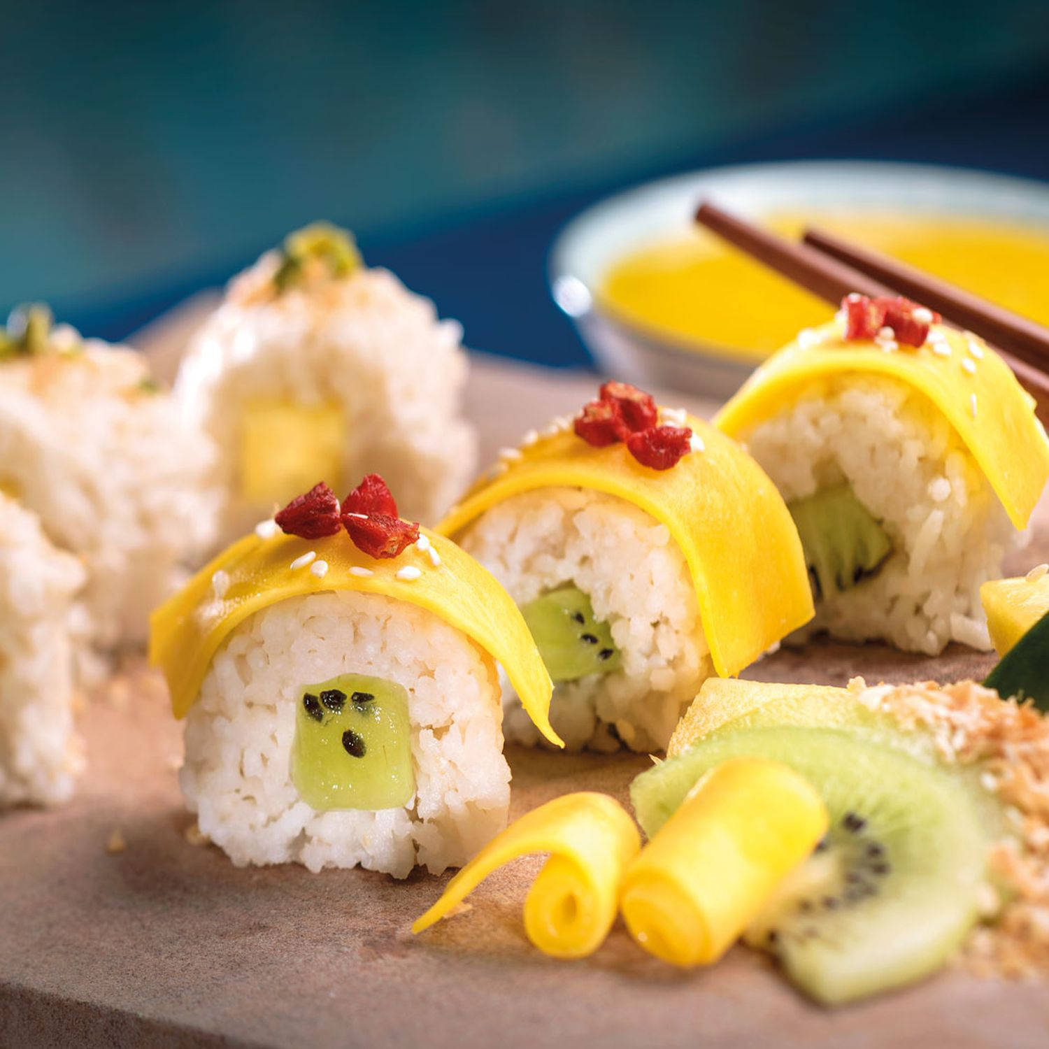 Serviervorschlag: Süßes Sushi
