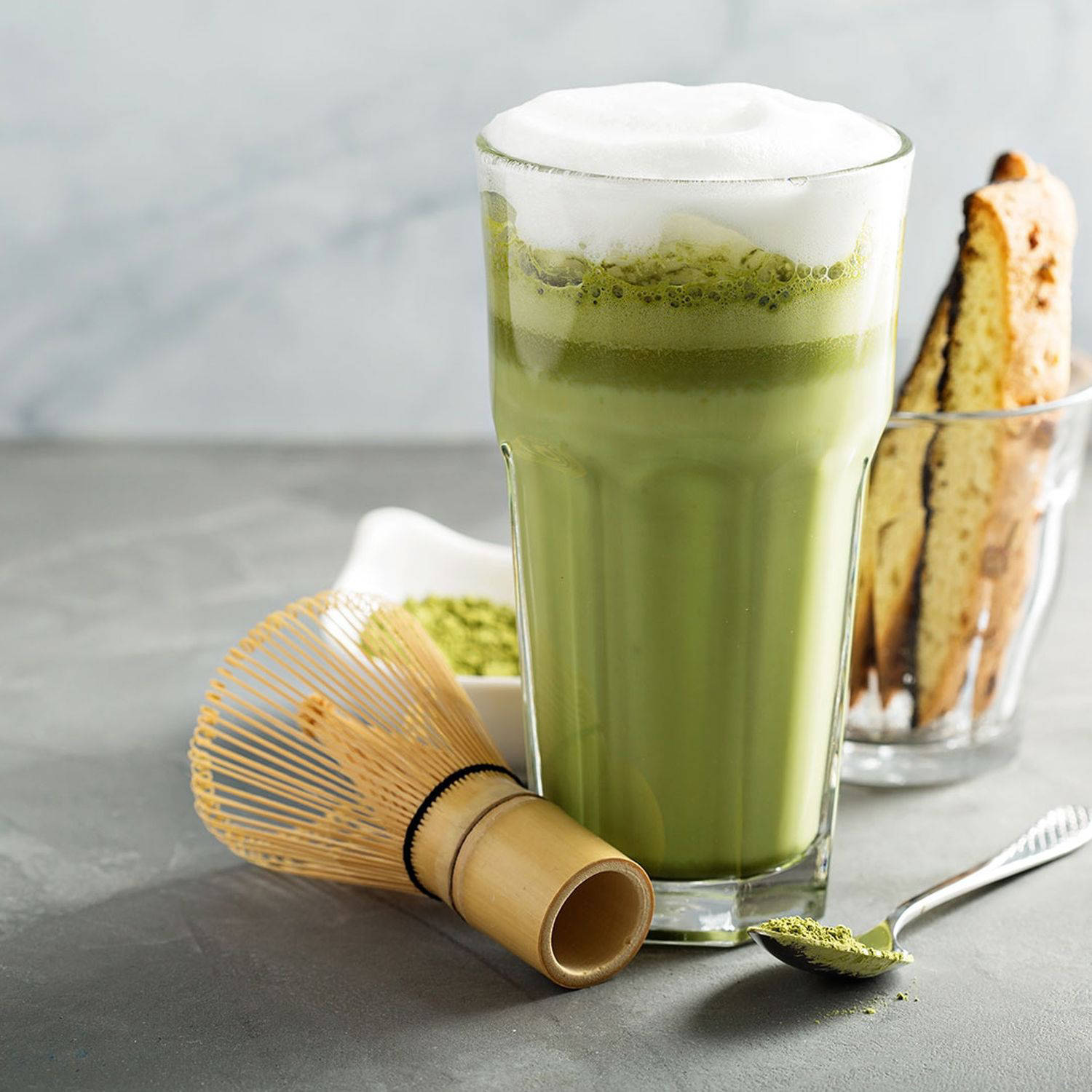 Serviervorschlag: Matcha-Latte