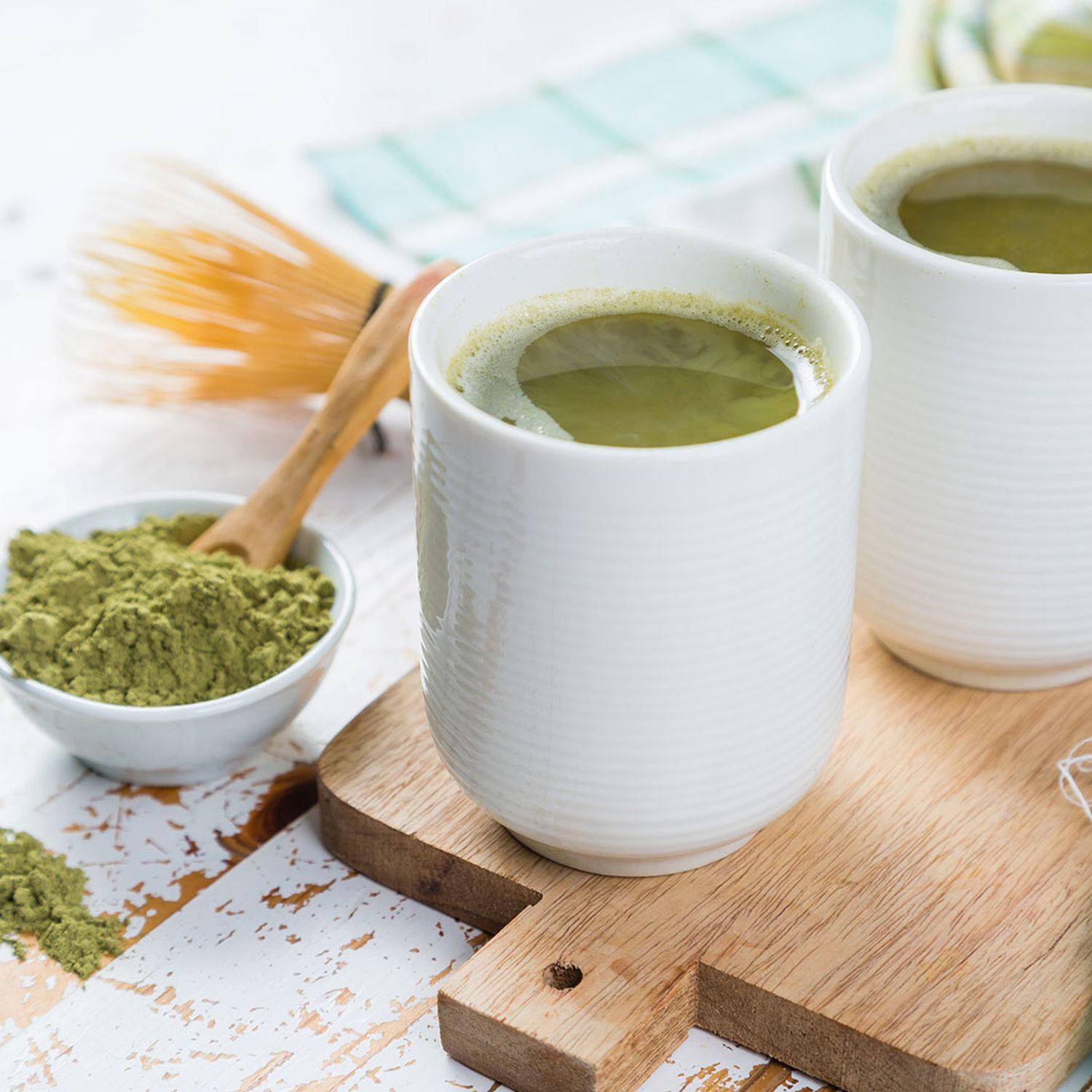 Serviervorschlag: Matcha-Tee mit Ingwer