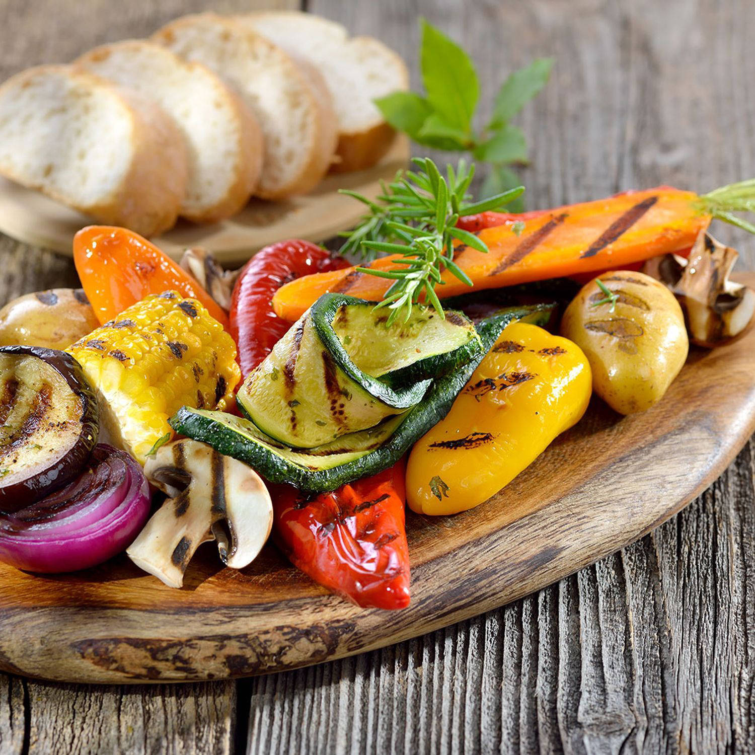 Gegrilltes Gemüse italienisch mariniert