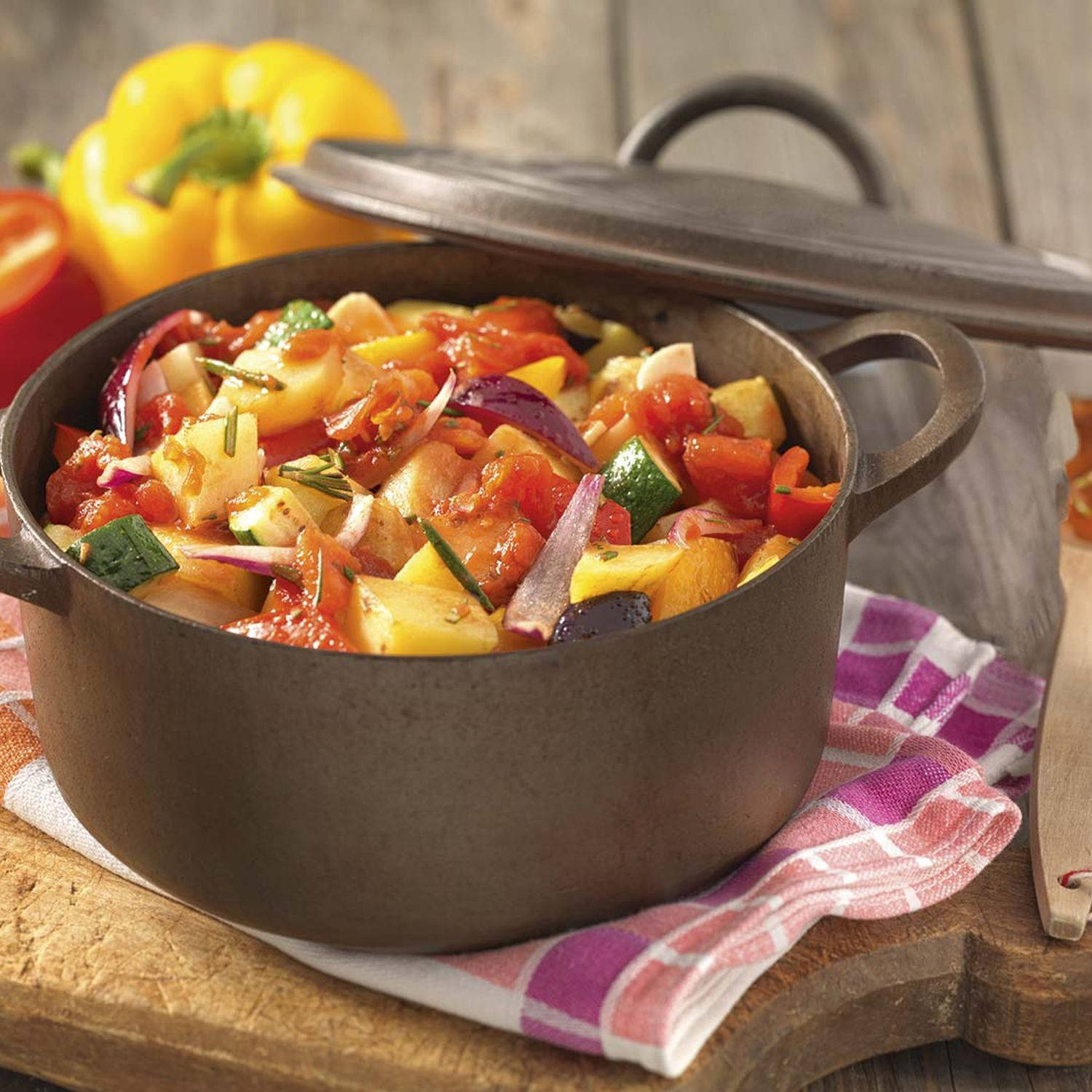 Serviervorschlag: Kartoffel-Ratatouille