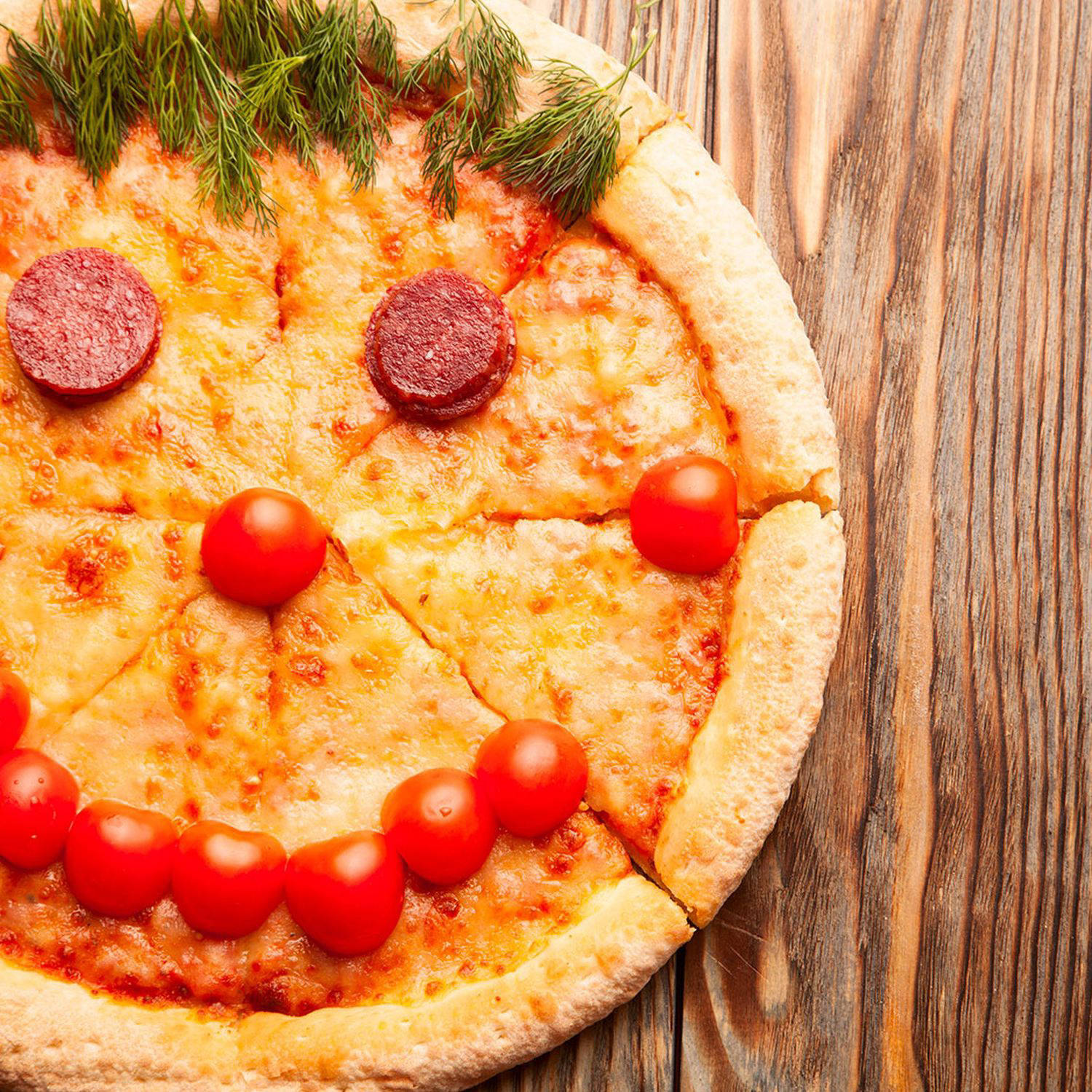 Serviervorschlag: Die kleine Lachpizza