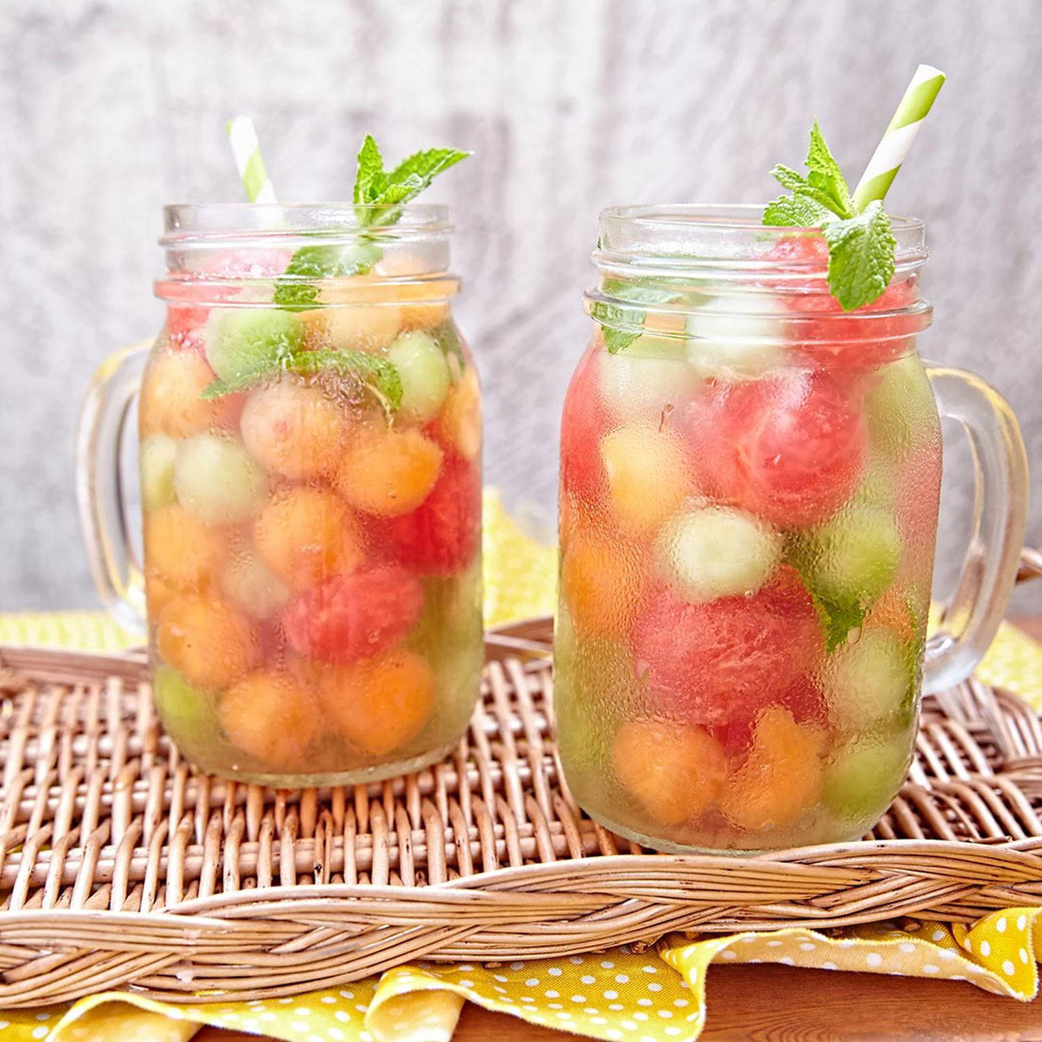 Melonenbowle mit Ingwer