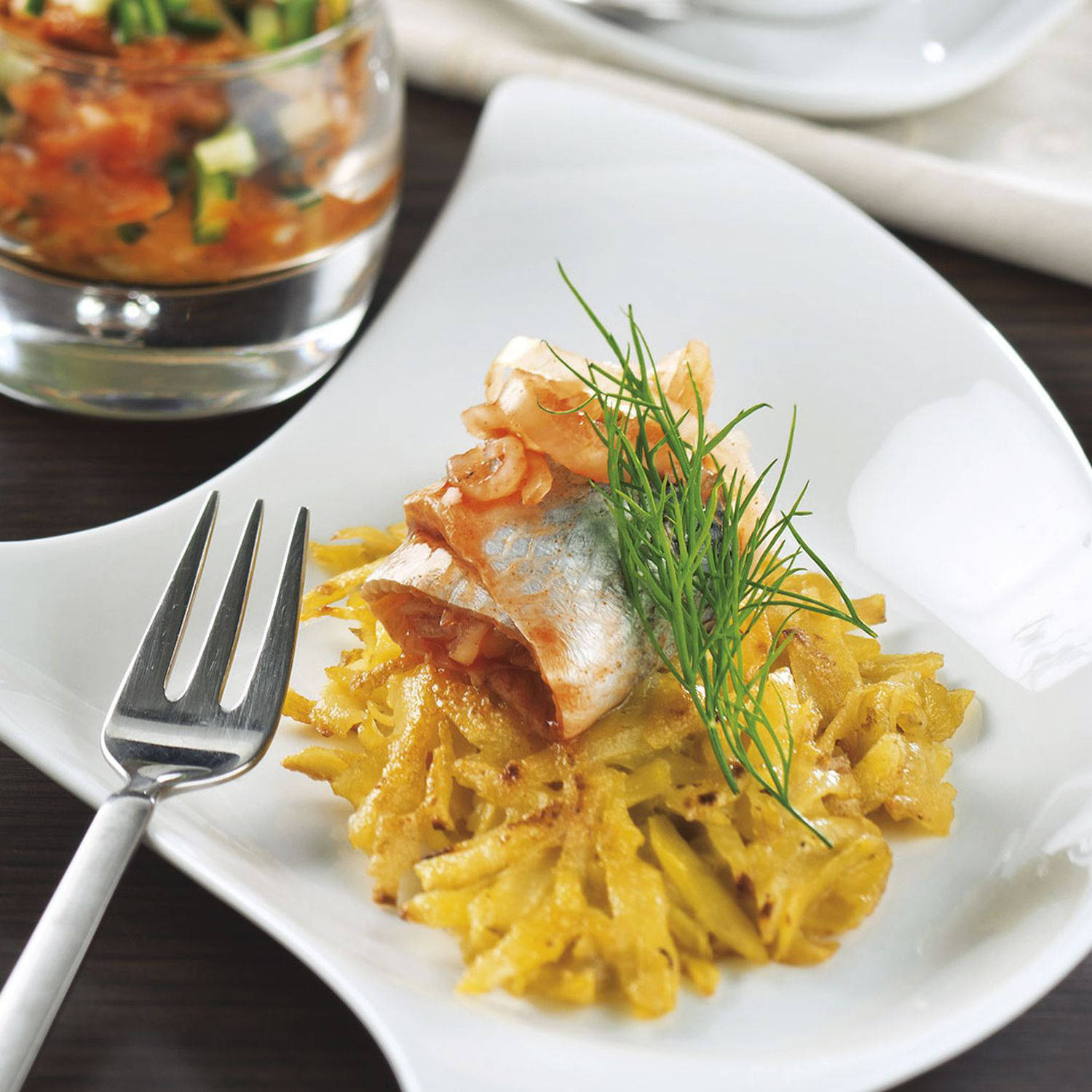 Serviervorschlag: Knusprig pikante Rösti