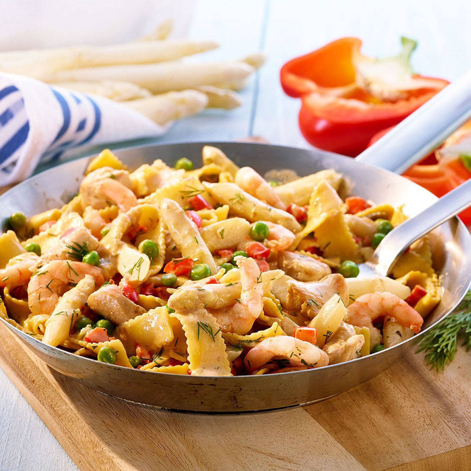Serviervorschlag: Nudelpfanne