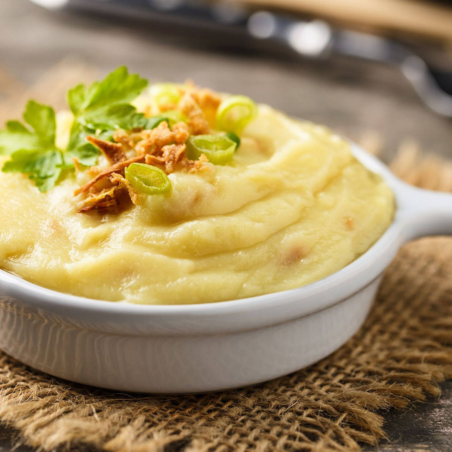 Serviervorschlag: Bratkartoffelpüree