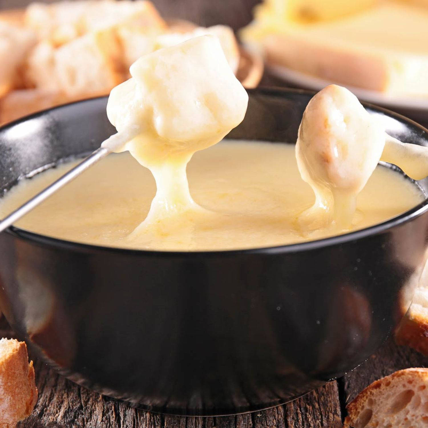 Serviervorschlag: Käsefondue