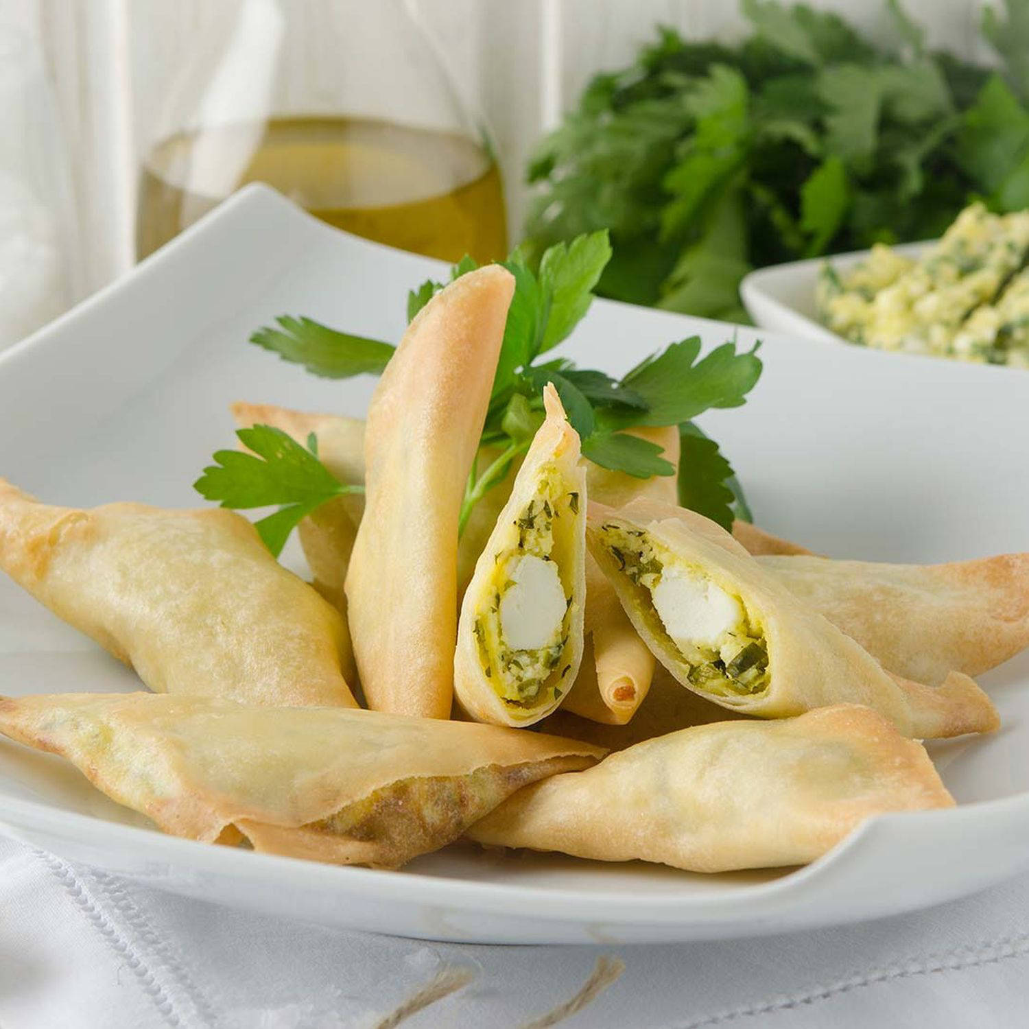 Serviervorschlag: Feta Dreiecke