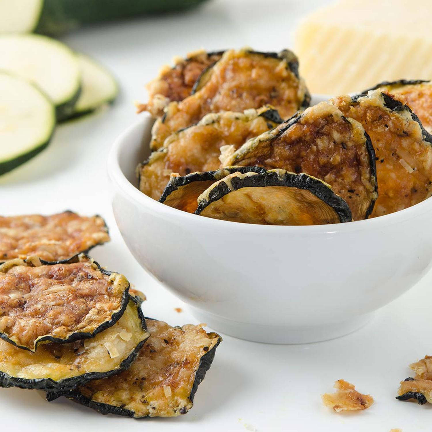 Serviervorschlag: Zucchini-Chips