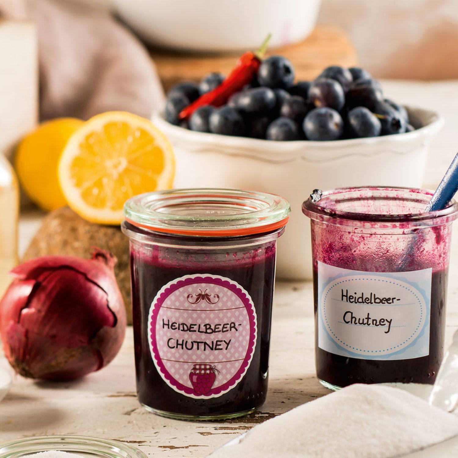 Serviervorschlag: Heidelbeer-Chutney