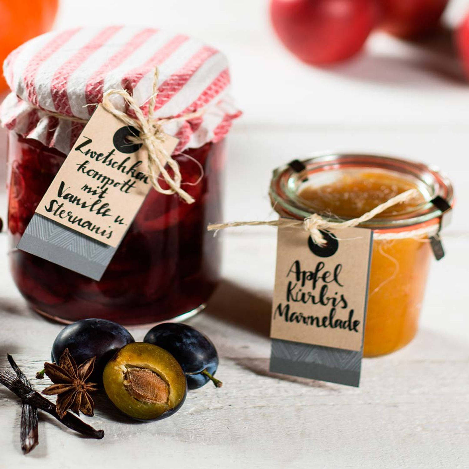 Serviervorschlag: Apfel-Kürbis-Marmelade