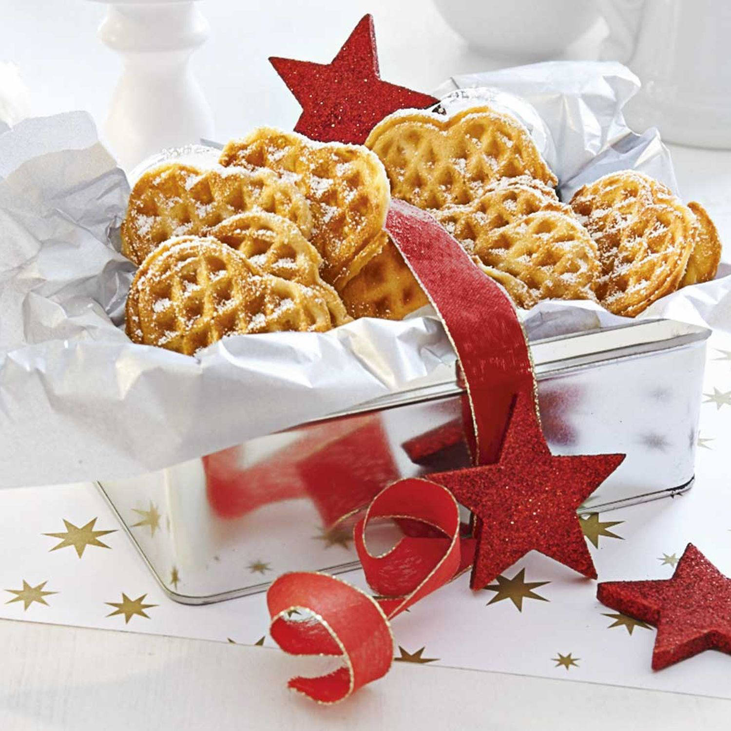Serviervorschlag: Advent-Waffeln