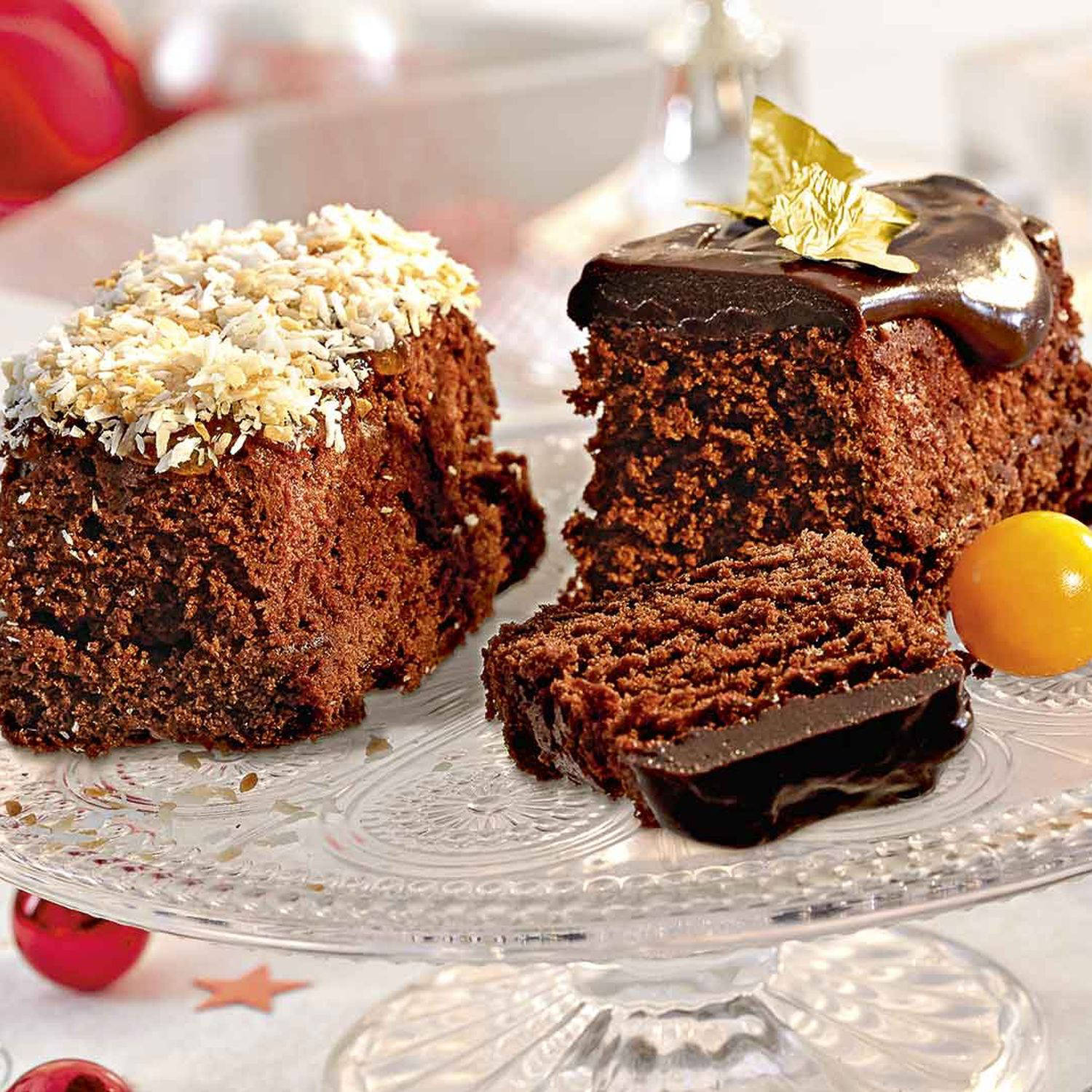 Serviervorschlag: Mini-Schokokuchen
