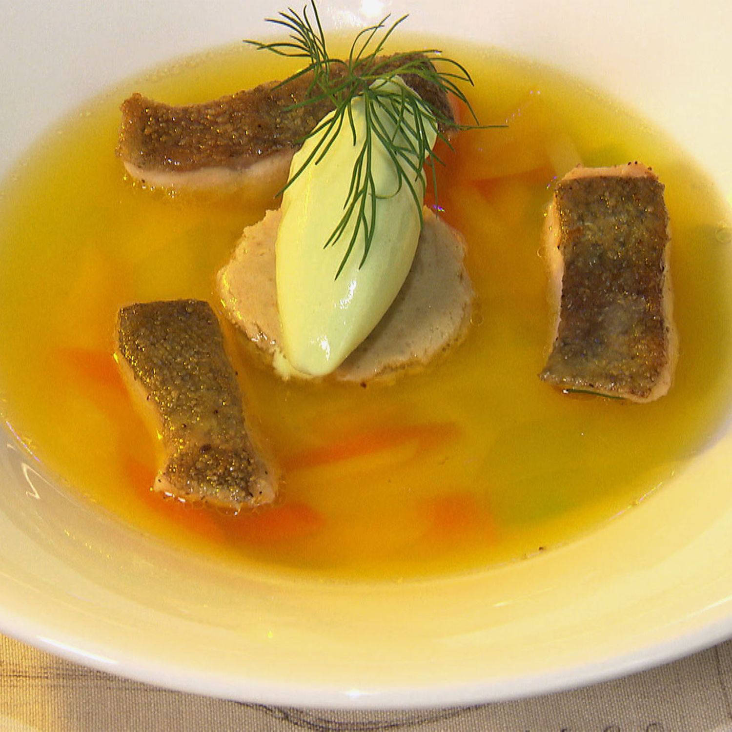 Serviervorschlag: Fischsuppe