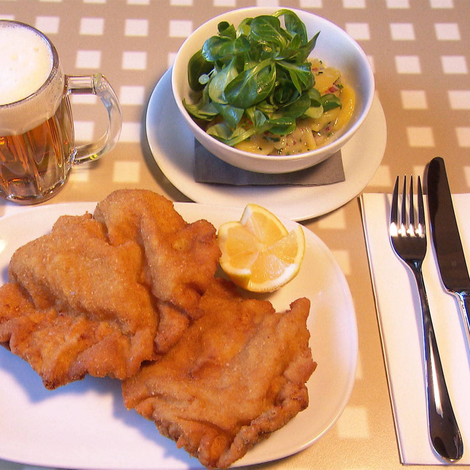 Serviervorschlag: Wiener Schnitzel