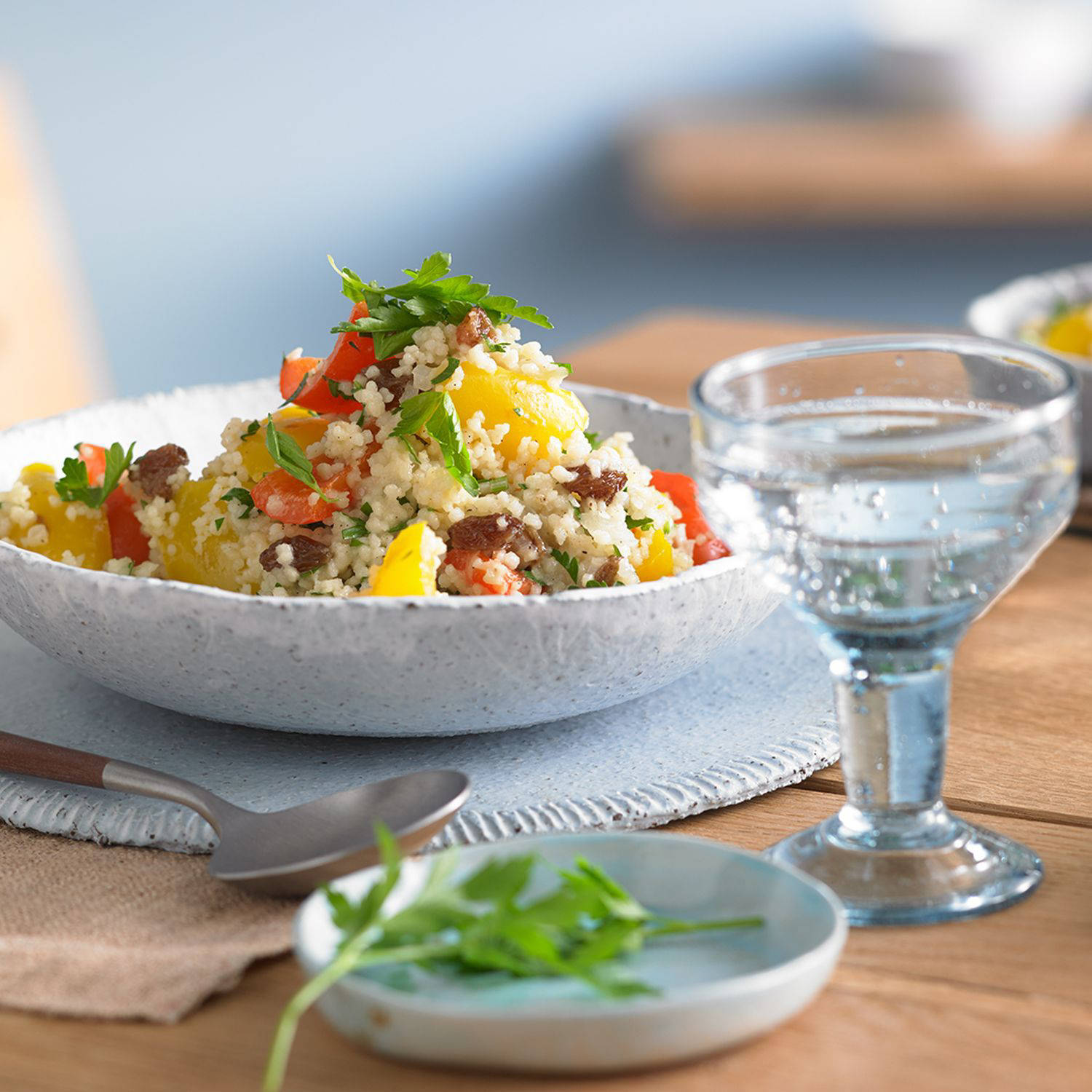 Serviervorschlag: Orientalische Couscous Pfanne