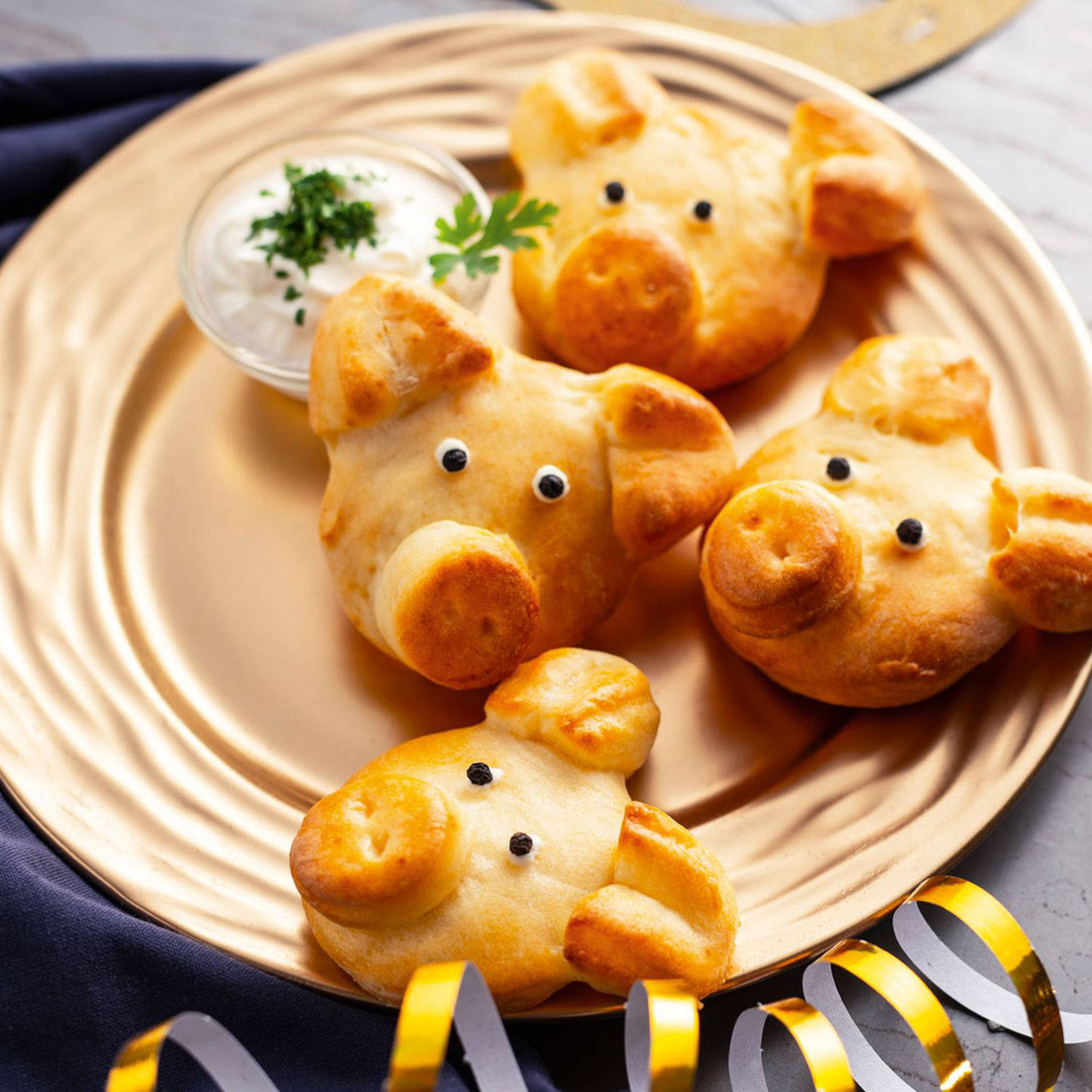 Serviervorschlag: Silvester Partyschweinchen