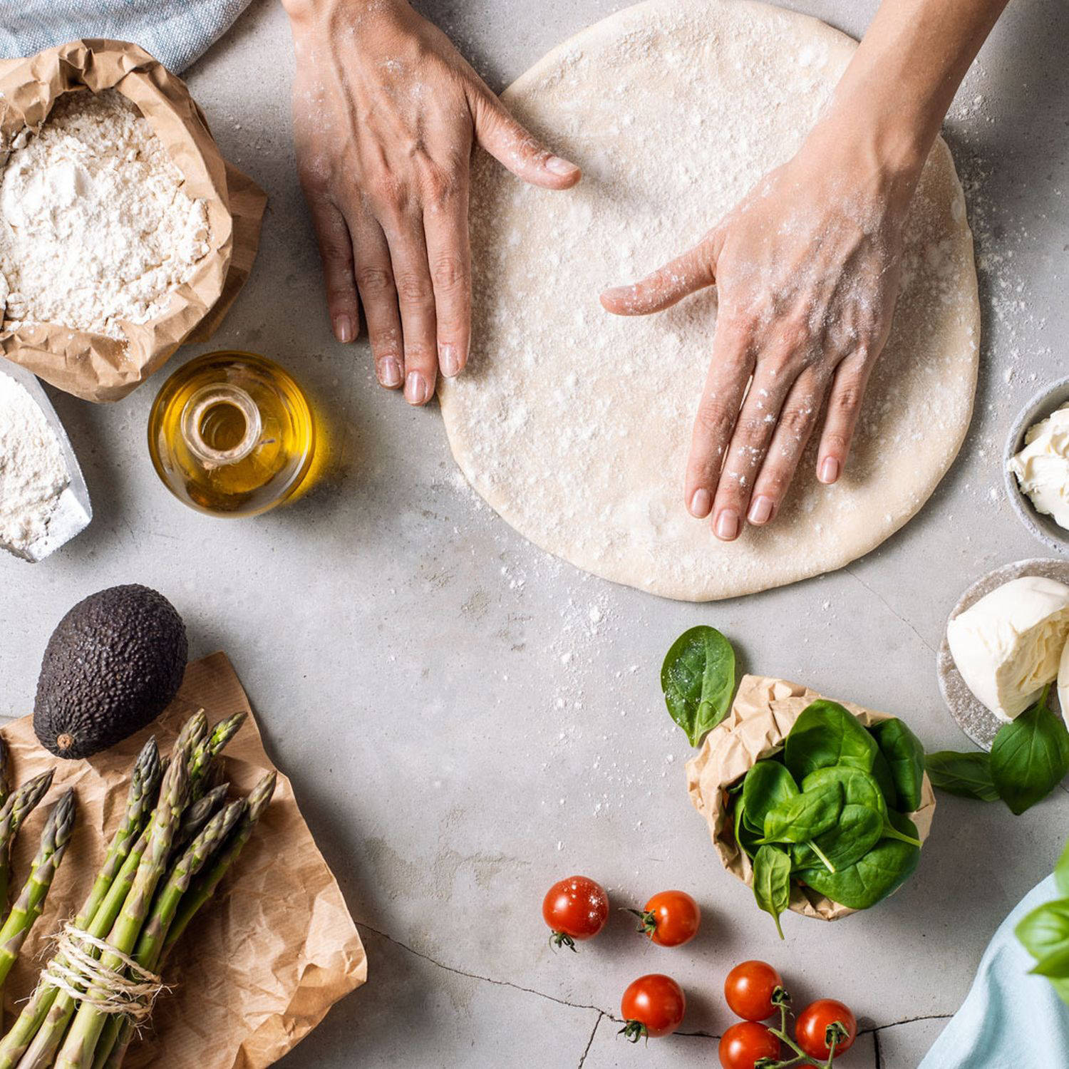 Serviervorschlag: Pizzateig