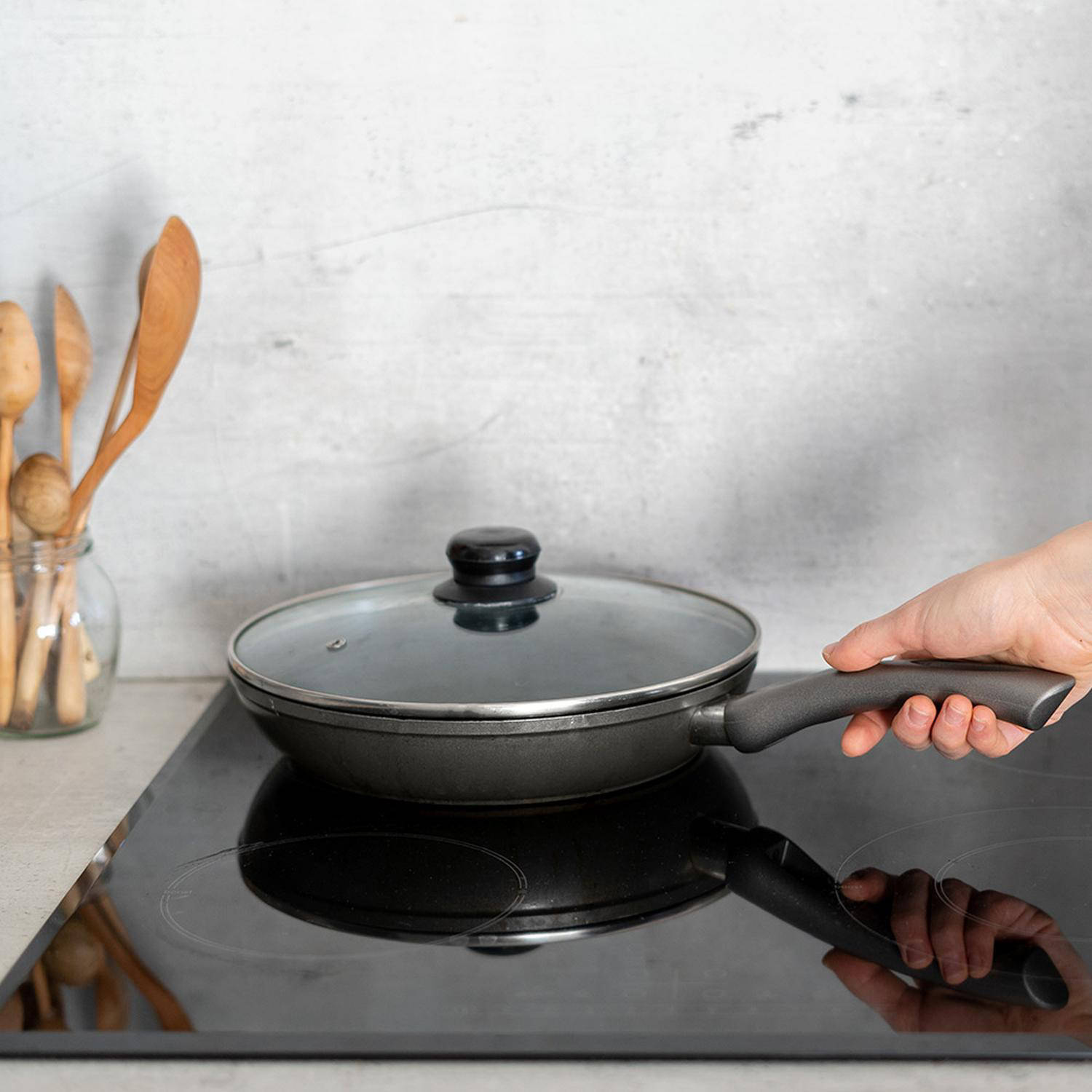 Padelle in acciaio rivestite in ceramica