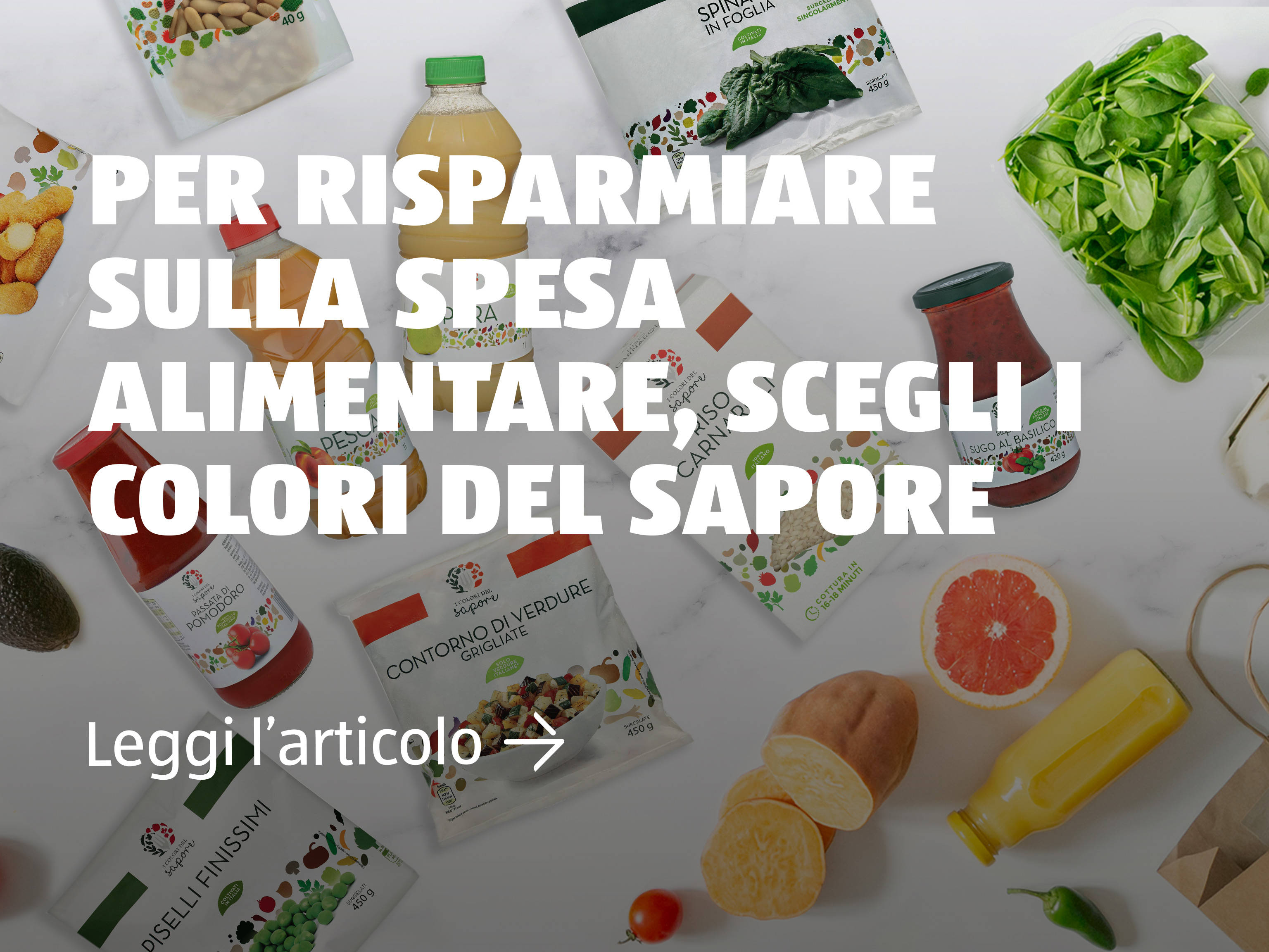 Risparmiare sulla spesa con I Colori del Sapore
