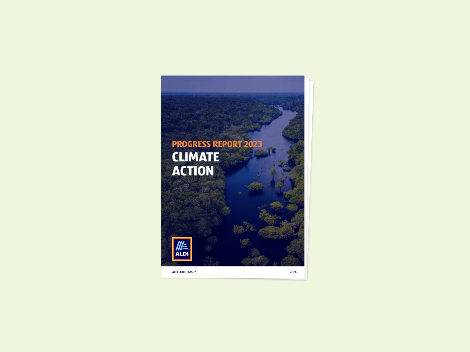 Titelbild vom Climate Action Progress Report 2023.