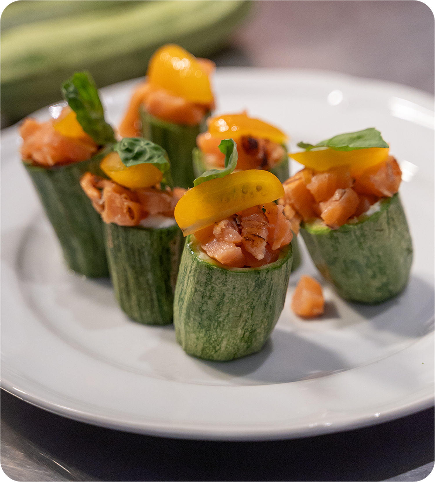 Bocconcini di zucchine bianche