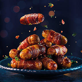 Double wrapped pigs in blankets image 