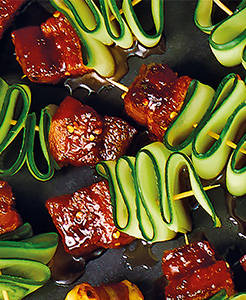 Sticky Pork Belly Bites Recipe image