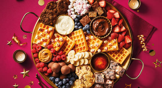 Desserts sharing board recipe image