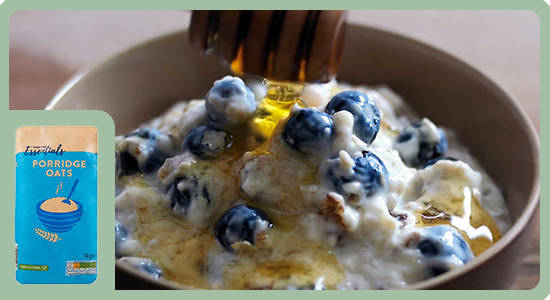 Honey, Blueberry and Yogurt Porridge image