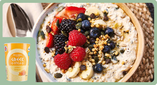 Greek style honey yogurt image