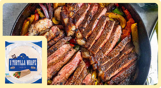 Blackened Steak Fajitas image