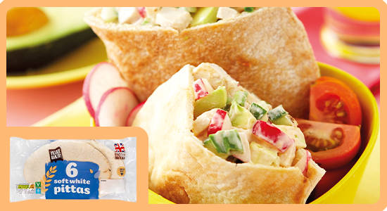 Chicken Salad Pittas recipe image