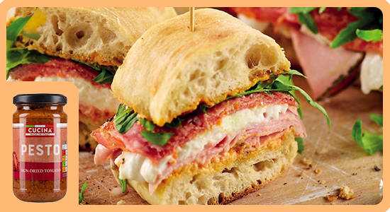 Giant Ciabatta Sandwich Image