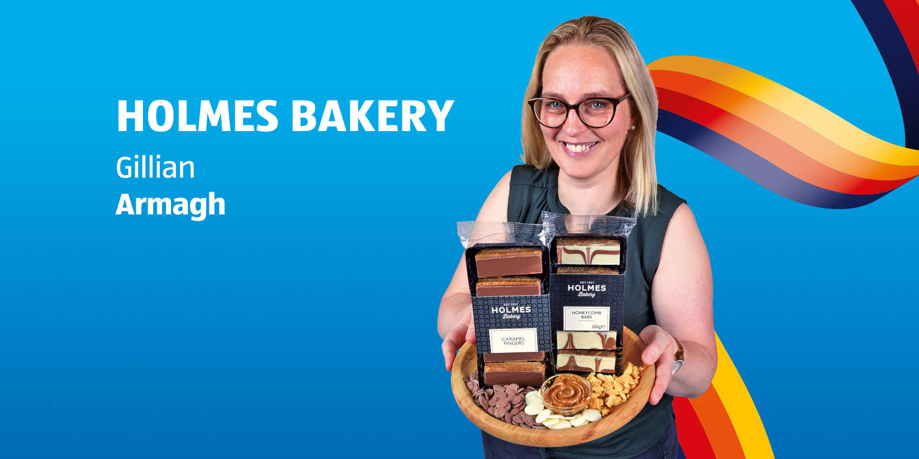 Holmes Bakery products displayed on platter